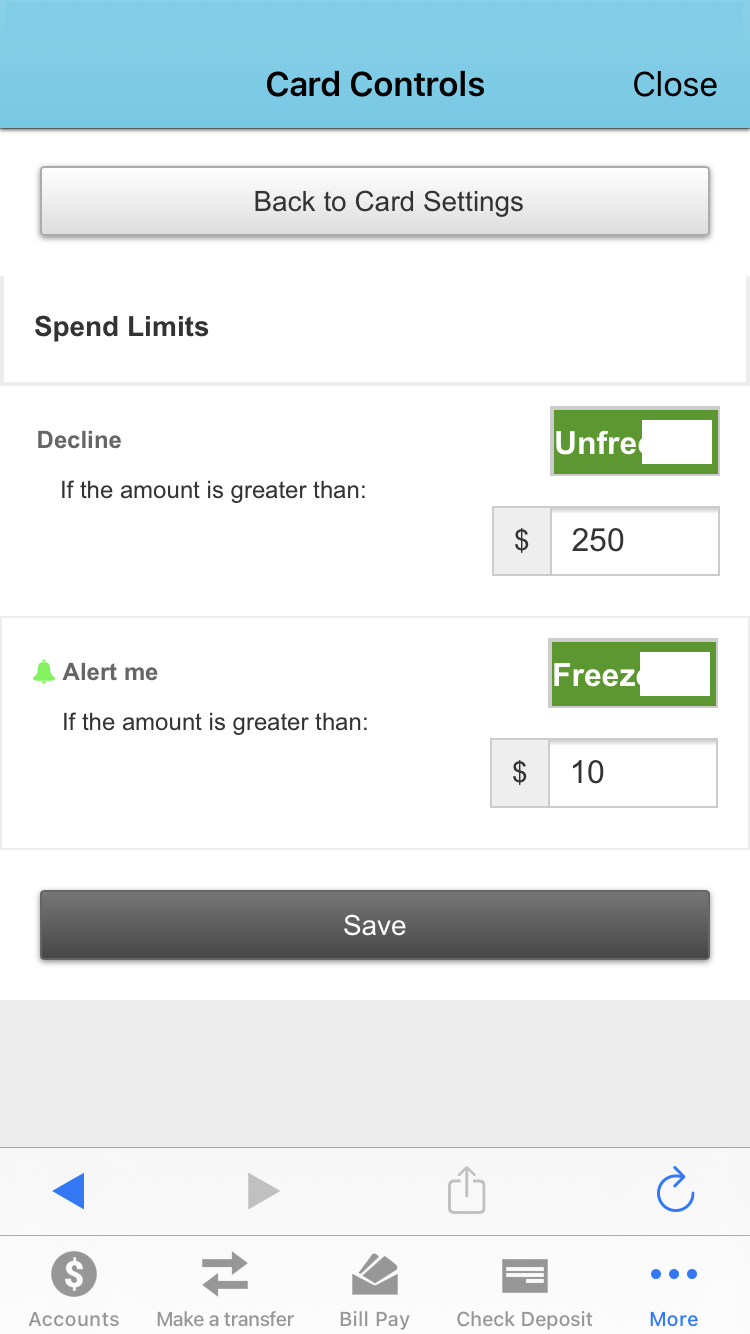 Spend Limits