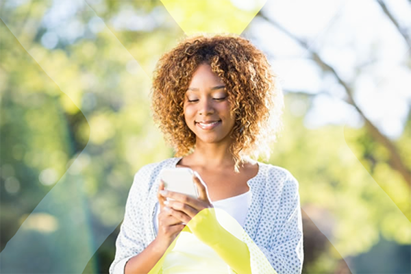 woman using mobile phone
