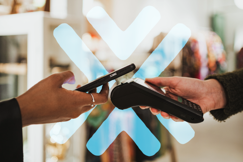person paying 

