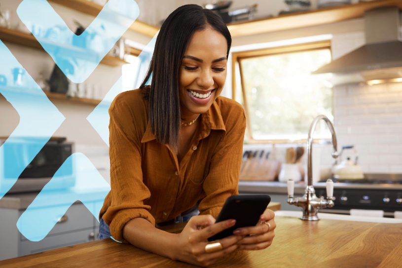 woman using mobile phone