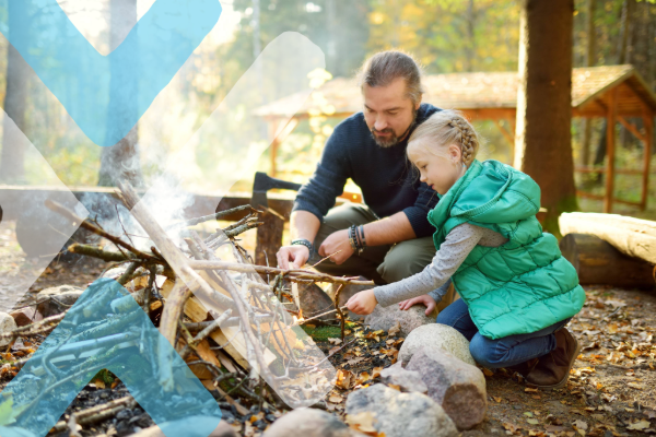 dad helping daughter