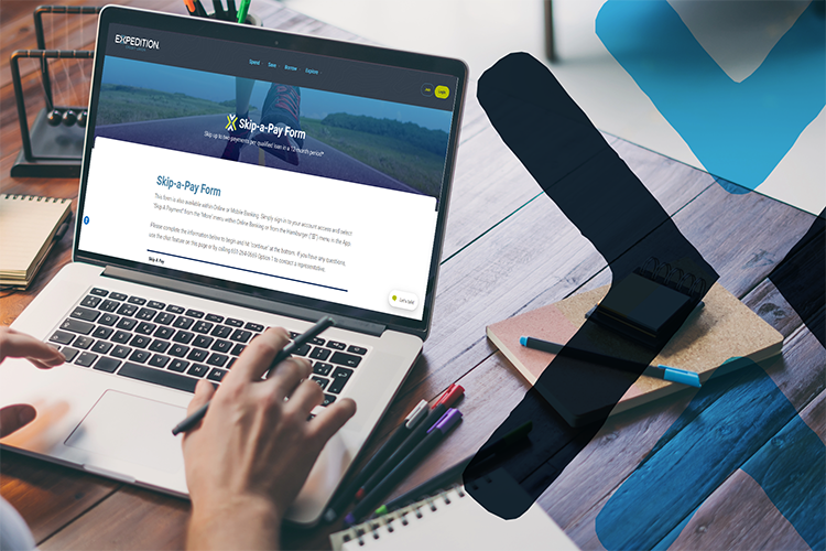 Skip a pay form on computer